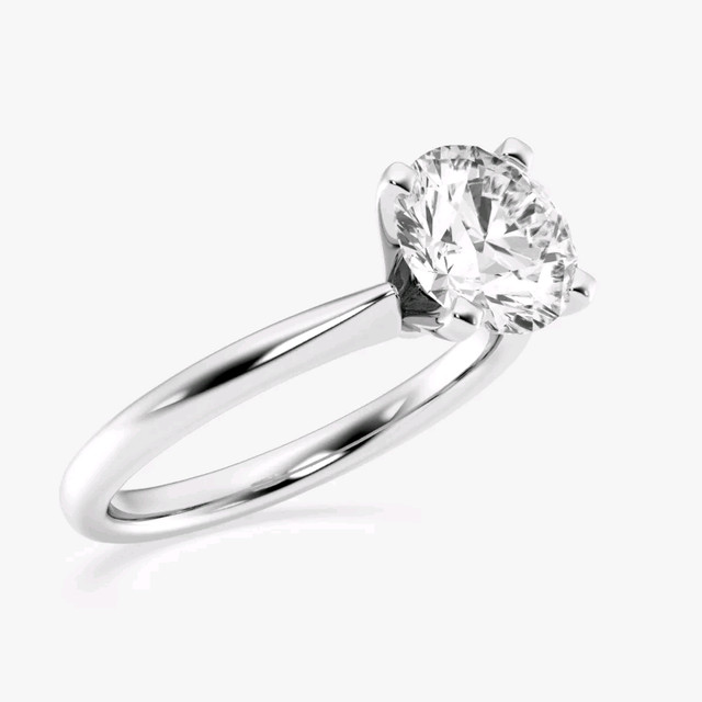 1.50 Ct Round Solitaire Lab Diamond Engagement Ring, G-VS1 in Jewellery & Watches in Belleville - Image 2