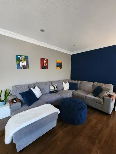 Super Comfy Custom Made Sectional - Like New, View more