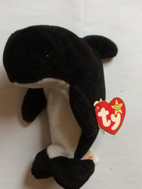 Ty Beanie Babies WAVES  Orca Whale  Style 4084  -4th GEN Tag