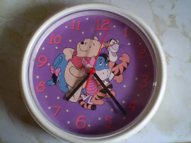 DISNEY Winnie the Pooh Group Quartz Wall Clock