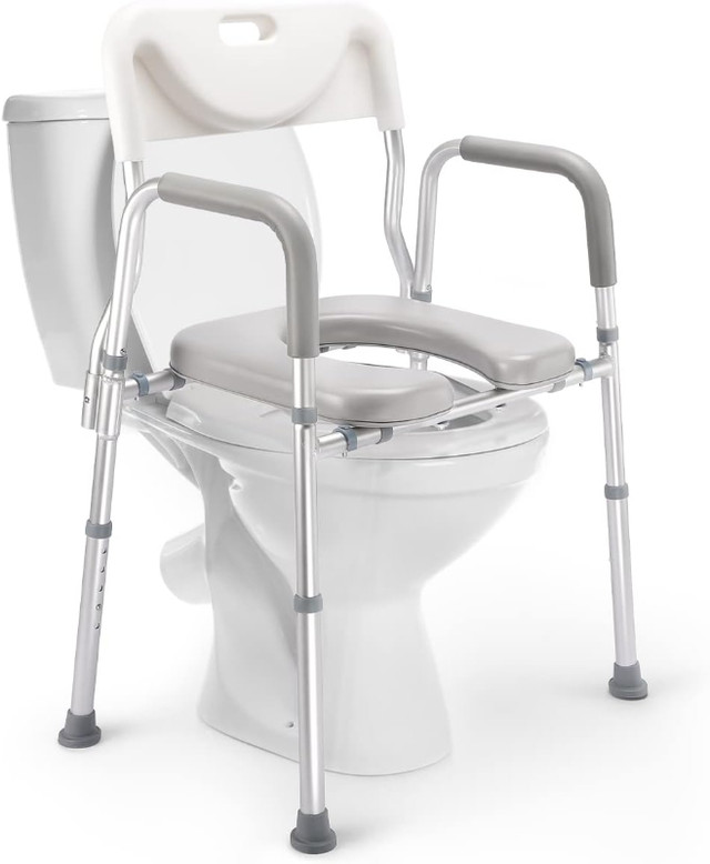 (NEW) Auitoa 4n1 Raised Toilet Seat Handles Back Commode Shower in Health & Special Needs in City of Toronto - Image 3