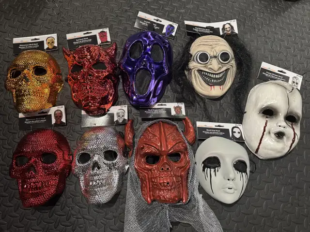 Assorted Halloween Masks- 2 Masks for $5- mnx  in Costumes in Oshawa / Durham Region - Image 2