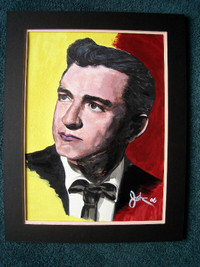 FOR SALE BY ARTIST 1 OF A KIND ORIGINAL JOHNNY CASH PAINTING