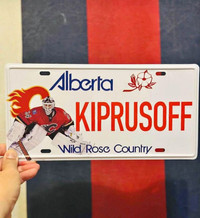 Miikka Kiprusoff Flames Kipper Car Plate