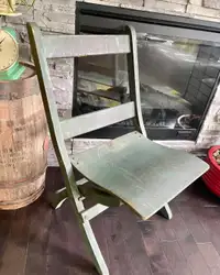 Chaise pliante ancienne 