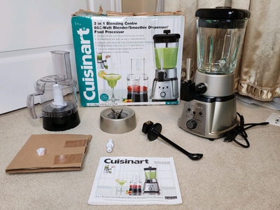 CUISINART 3 IN 1 BLENDER SMOOTHIE DISPENESER FOOD PROCESSOR , View more