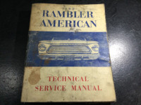1962 AMC American Motors Rambler American Shop Manual 400 Custom