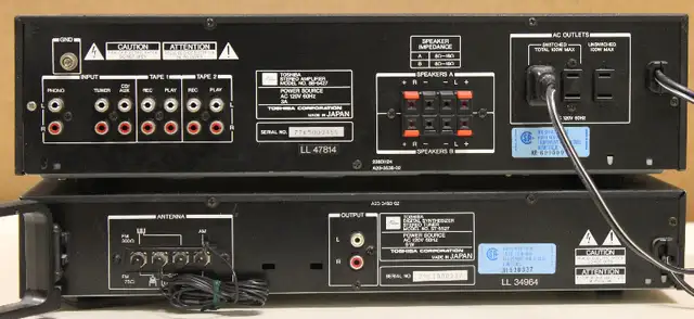 Vintage Toshiba Amp / Tuner Set in Stereo Systems & Home Theatre in St. Catharines - Image 3