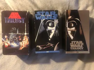 3 different versions of the original trilogy 1st release (Gatefold double box) Remastered (Black box...