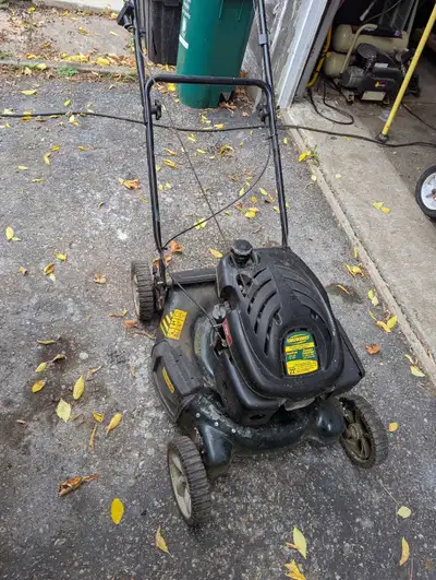 Yardworks 21" Lawnmower for parts or repair, View more