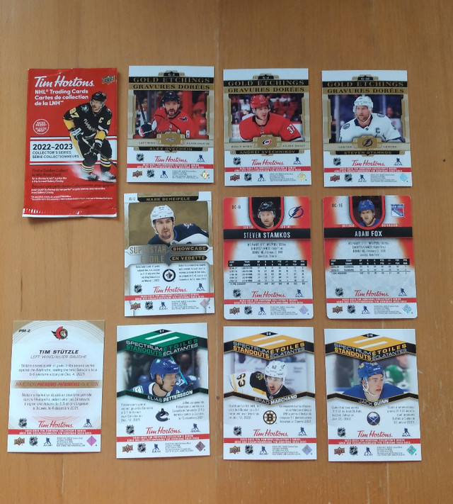 2022-23 Tim Hortons NHL Hockey Cards  PM/G/DC/SS/C in Arts & Collectibles in City of Toronto