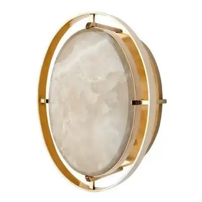 (2nd photo is accurate to product finish) WATERWORKS Martine Single Sconce w/ Onyx Diffuser Sale Pri...