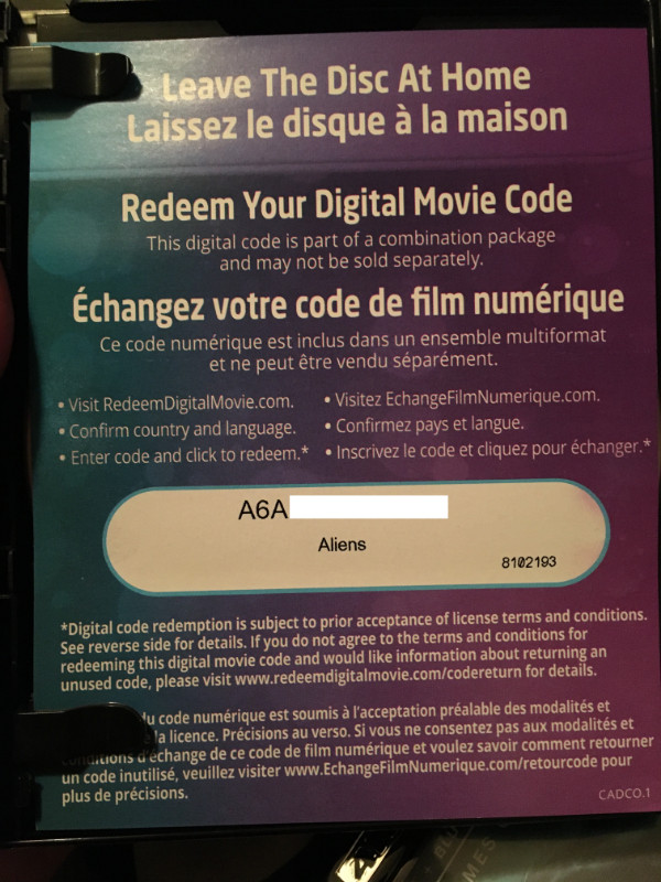 Digital Copy Codes for The Abyss, Aliens & True Lies in CDs, DVDs & Blu-ray in Calgary - Image 2
