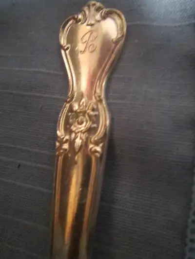 #36 - 121A  SIGNATURE silverware set for 8, Monogramed "B", View more