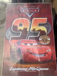 Disney Cars Lightning McQueen Poster Piston Cup