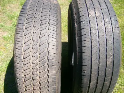 two 245 x 16r x 17 tires for truck or SUV one on steel rim