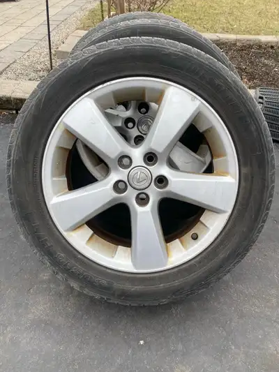 Lexus RX350 Tires and Rims - 235/5.5R18 - 70% Thread, good for 2 yrs - Rims in good condition Contac...