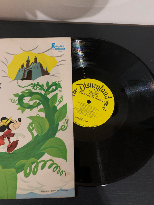 Walt Disney Vinyl Record - Mickey And The Beanstalk in Arts & Collectibles in Fredericton - Image 2