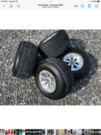 Golf cart tires and rims