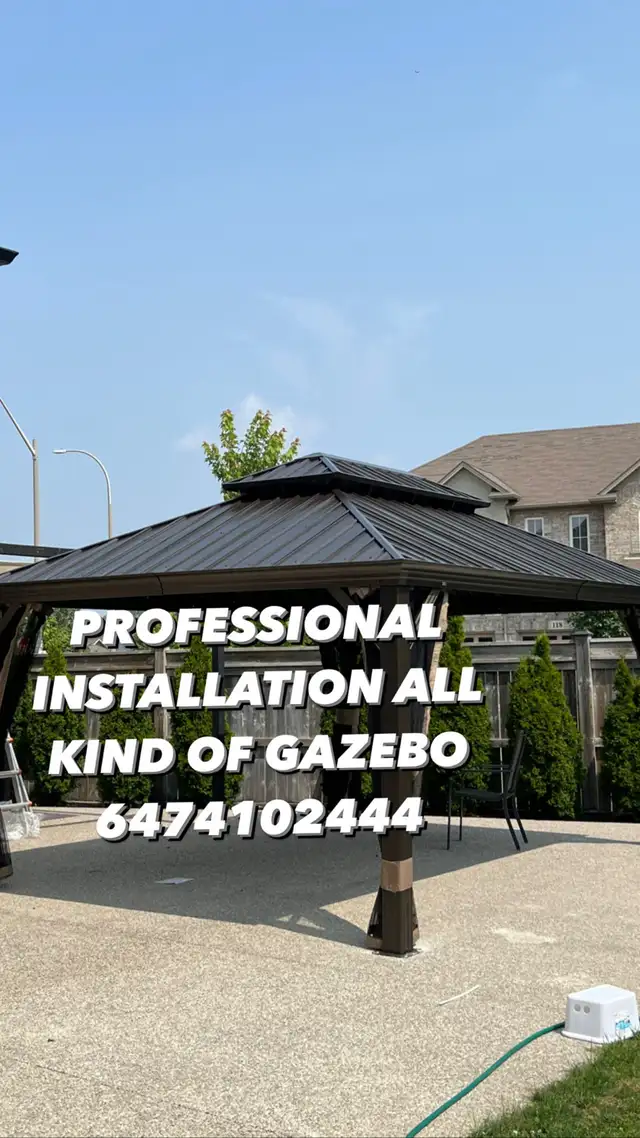 Installation all kind of gazebo 62863735915649122