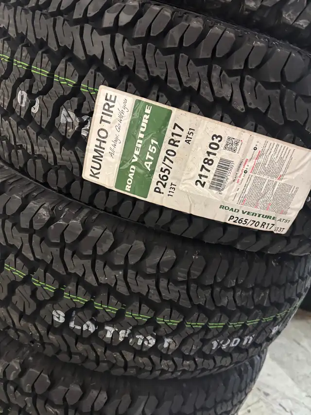 NEW 265/70/R17 Kumho A/T– RAM/F150/Expedition/Sierra/Silverado in Tires & Rims in Oakville / Halton Region - Image 3