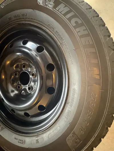 Selling a complete winter tire package in pristine condition, purchased new from Active Green + Ross...