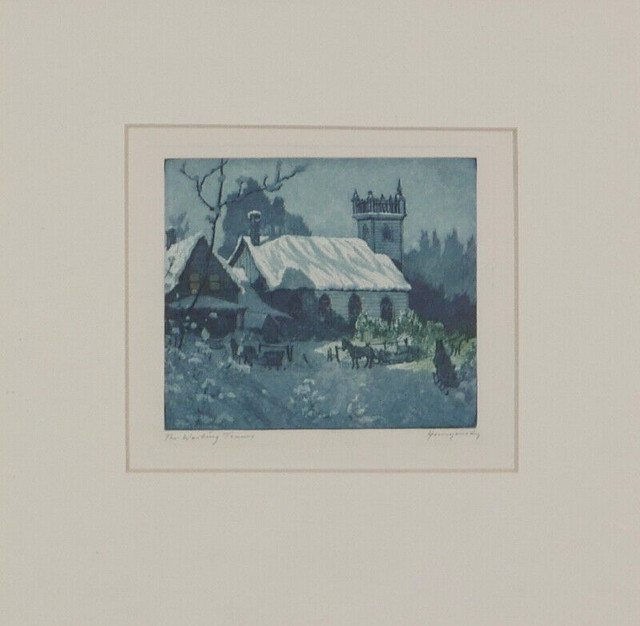 Nicholas Hornyansky estampe aquatinte- aquatint prints dans Art et objets de collection  à Ville de Montréal - Image 3