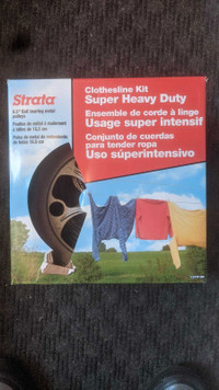 Super heavy duty clothes line kit