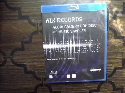 AIX Records "Audio Calibration Disc / HD Music Sampler" Blu-Ray Disc I have for sale AIX Records "Au...