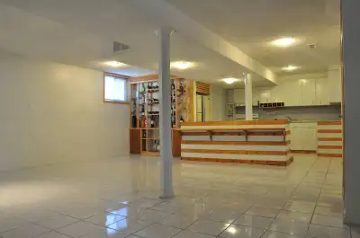 A beautiful, bright, spacious and completely separate basement is available to rent. Located near ma...