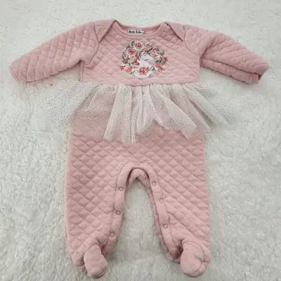 Nicole Miller Pink Baby Girl Tutu Floral & Unicorn 6-9 Months , View more