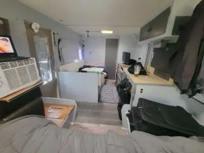 Skipper 22ft camper. NO leaks. All lights working inside and out. Pulls fine, im including the TV, A...