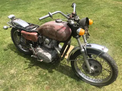 1971 Yamaha XS1B. It is in pieces. I will part it out or sell everything for $1000. The engine is fr...
