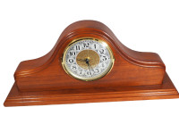 Battery Operated Wooden Mantel Clock 16"W x 8"T