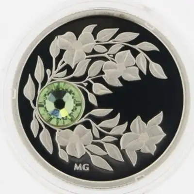 $3 Birthstone  Collection: August - Pure Silver Coin, View more