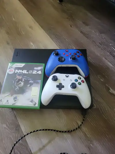 Xbox one with 2 controller, View more