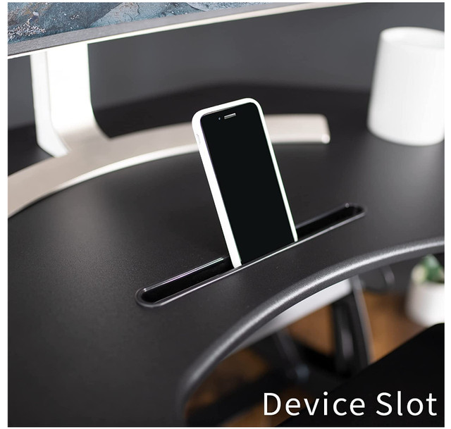Corner Height Adjustable 43 inch Standing Desk - VIVO Black in Desks in City of Toronto - Image 3