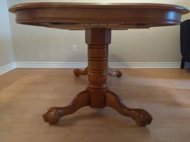 Dinning room solid  wood table. (no chairs) in Dining Tables & Sets in City of Toronto - Image 6