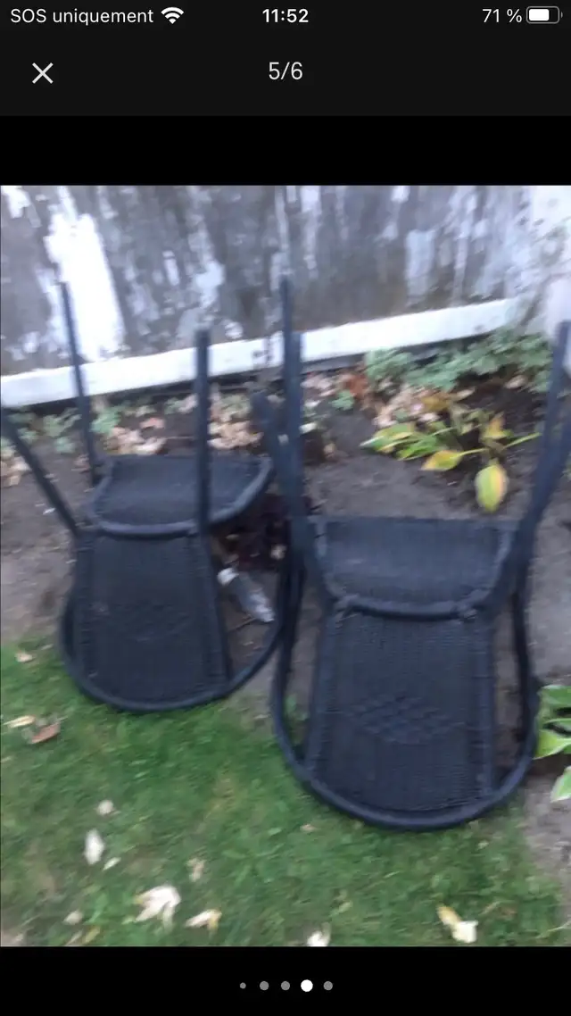 2 chaises en rotin pour extérieur  in Patio & Garden Furniture in Longueuil / South Shore - Image 6