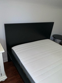IKEA MALM BED WITH SLATED BASE AND FIRM MATTRESS (FULL SIZE) 