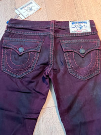 TRUE RELIGION JEANS PANTS STRAIGHT WFLPS SUPER T SIZE 31 NEW