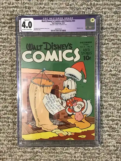 Walt Disney's Comics and Stories #51 CGC 4.0 Golden Age Comic, View more