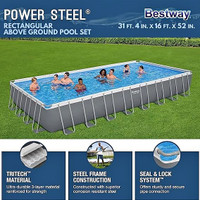 Bestway 31'4" x 16' x 52" Above Ground Pool Set (brand new)