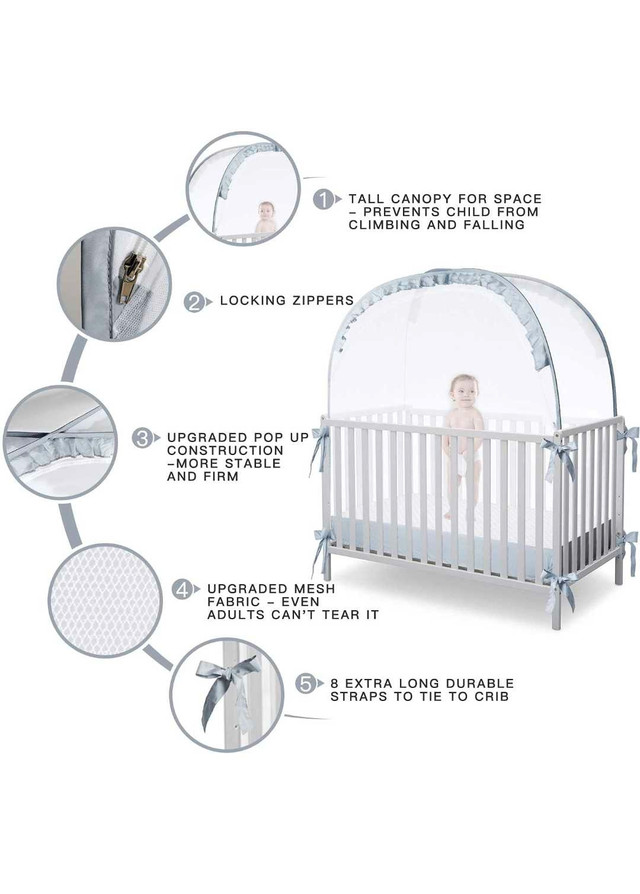 L Runnzer baby crib tent new  in Cribs in Windsor Region - Image 3