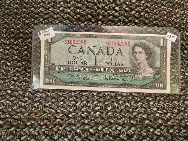 1954       Canadian $1 Replacement   Banknote in Arts & Collectibles in Mississauga / Peel Region - Image 4