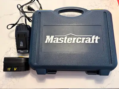 MASTERCRAFT 12V BATTERY AND CHARGER, View more