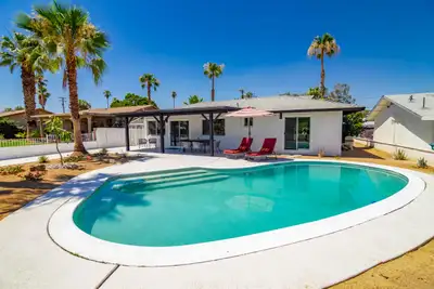 House with private pool & mountain view in Palm Springs, View more