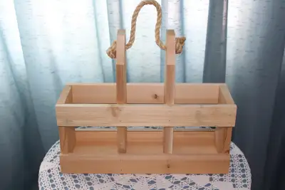 HANDCRAFTED WINE CADDY, View more