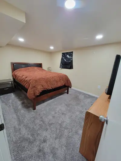 Fully furnished room for rent in Estevan. Room has queen size bed, large dresser, mini fridge, 32 in...