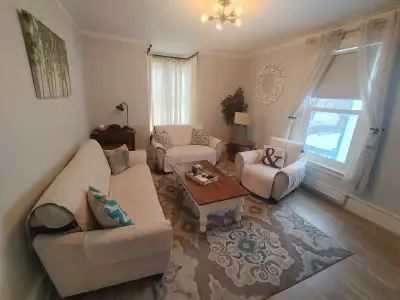 Fully funished three bedroom, one bathroom. All utilities included. Full appliances + washer/dryer i...